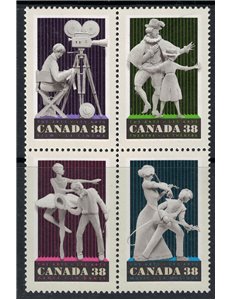CANADA 1989 Arte e intrattenimento 4v MNH**