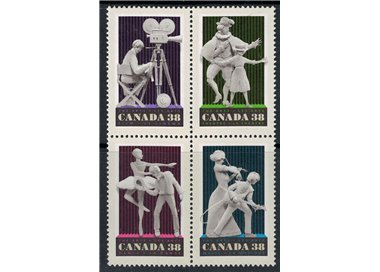 CANADA 1989 Arte e intrattenimento 4v MNH**