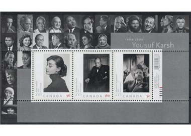 CANADA 2008 Yousuf Karsh 3v MNH**