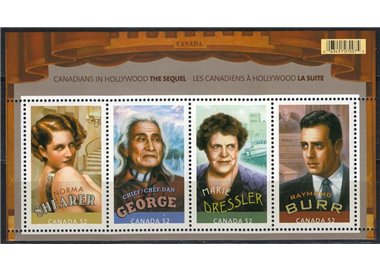 CANADA 2008 Canadian Actors and Actresses (block) 4v MNH**