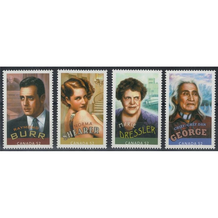 CANADA 2008 Canadian Actors and Actresses 4v MNH**
