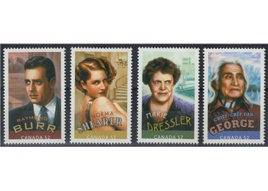 CANADA 2008 Canadian Actors and Actresses 4v MNH**