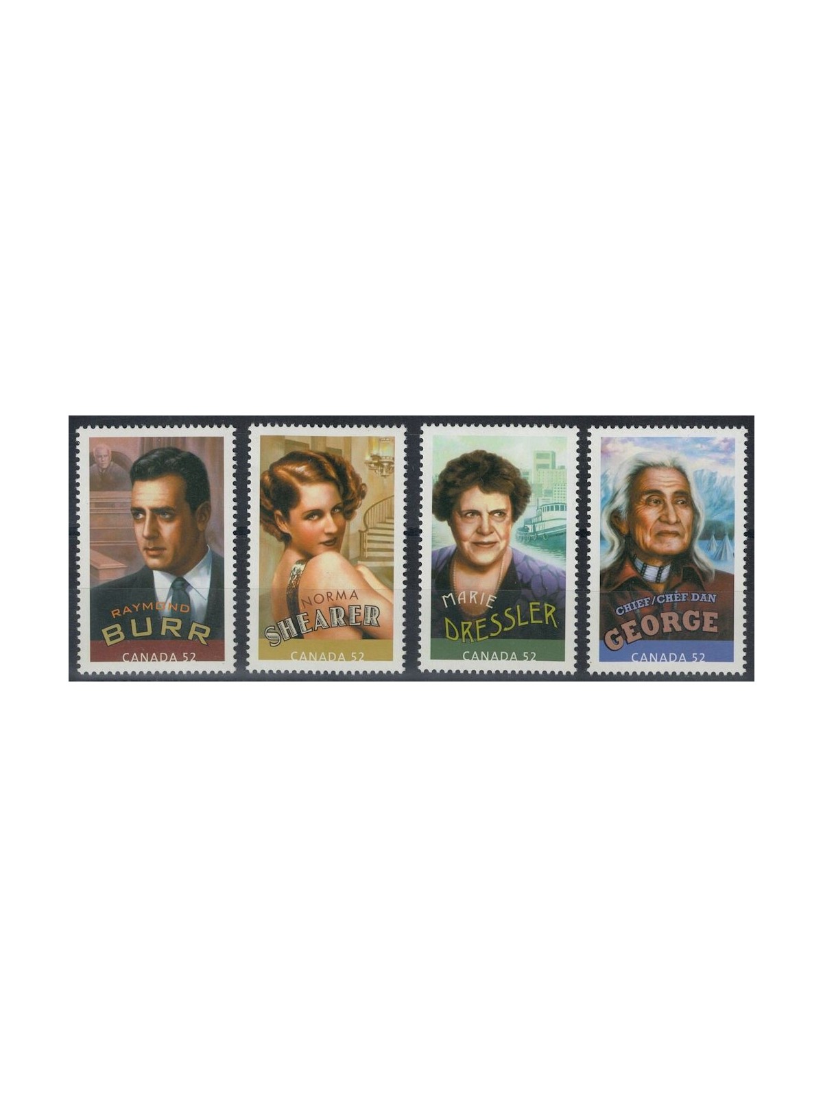 CANADA 2008 Canadian Actors and Actresses 4v MNH**