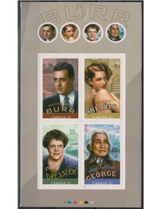 CANADA 2008 Attrici e Attori canadesi (autoadesivi) 4v MNH**