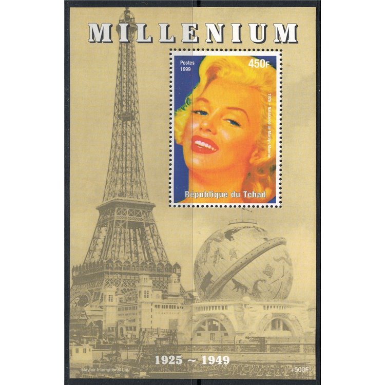 CHAD 2000 Events of the 20th Century (Marilyn Monroe) s/s MNH**