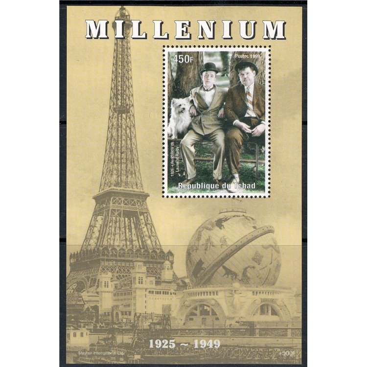 CHAD 2000 Events of the 20th Century (Laurel and Hardy) s/s MNH**