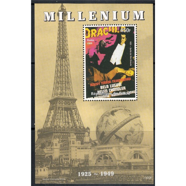 CIAD 2000 Avvenimenti del 20° secolo (Dracula) BF MNH**