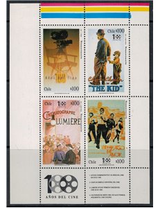CHILE 1995 Centenary of Cinema 4v MNH**