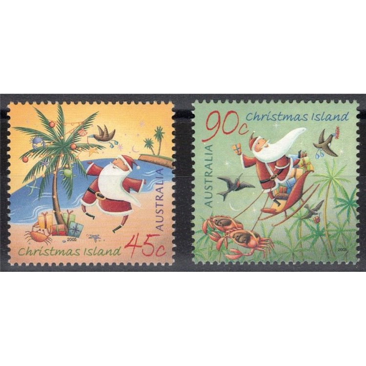 CHRISTMAS ISLAND 2005 Natale 2v MNH**
