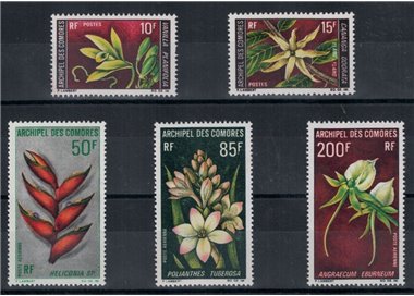 COMORE 1969 Flora, Fiori 5v MNH**