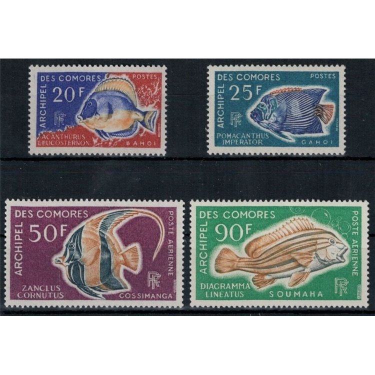 COMORE 1968 Fauna marina, Pesci 4v MNH**
