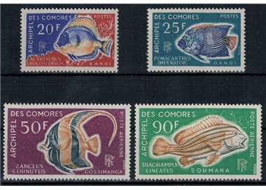 COMORE 1968 Fauna marina, Pesci 4v MNH**