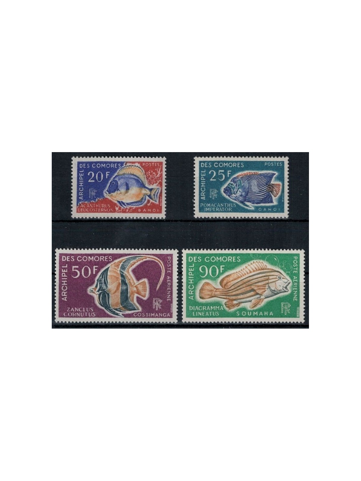 COMORE 1968 Fauna marina, Pesci 4v MNH**