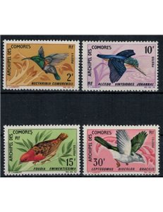 COMOROS 1967 Fauna, Birds 4v MNH**
