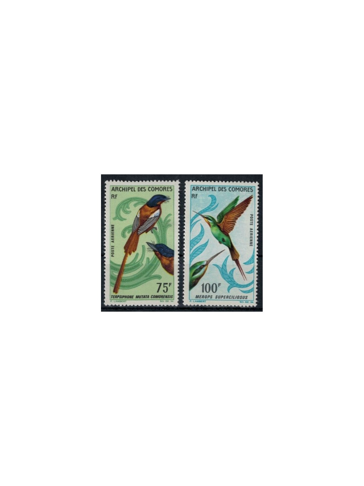 COMORE 1967 Fauna, Uccelli 2v MNH**