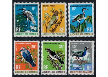 COMORE 1971 Fauna, Uccelli 6v MNH**