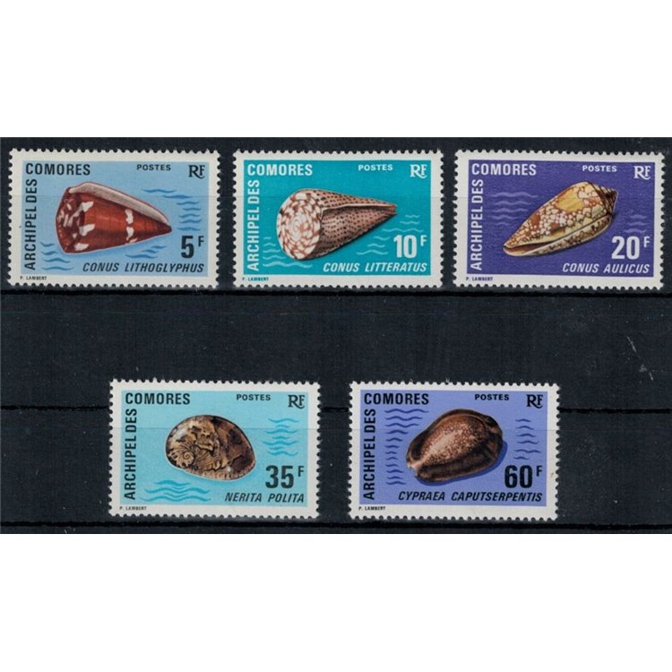 COMORE 1971 Conchiglie 5v MNH**