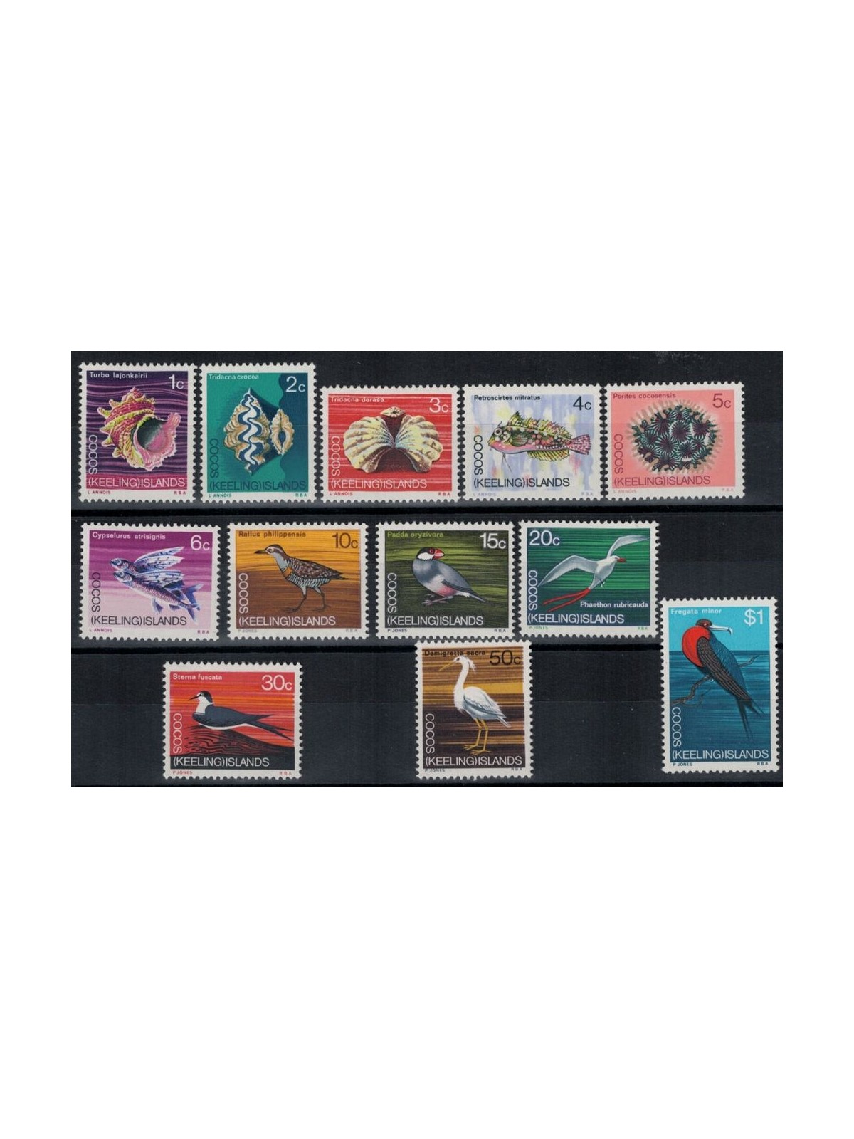 COCOS 1969 Serie ordinaria 12v MNH**