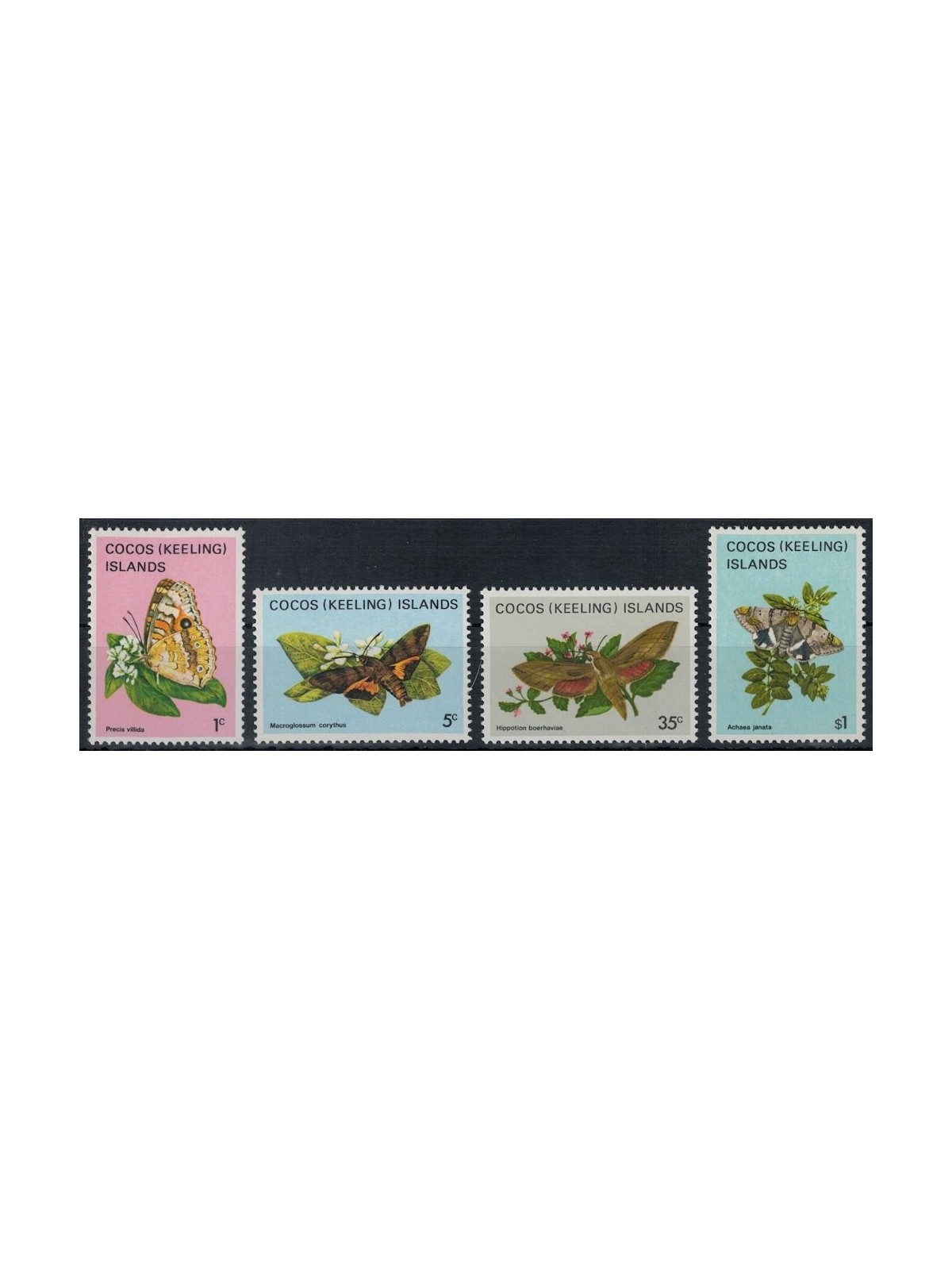 COCOS 1982 Serie ordinaria, farfalle (I) 4v MNH**