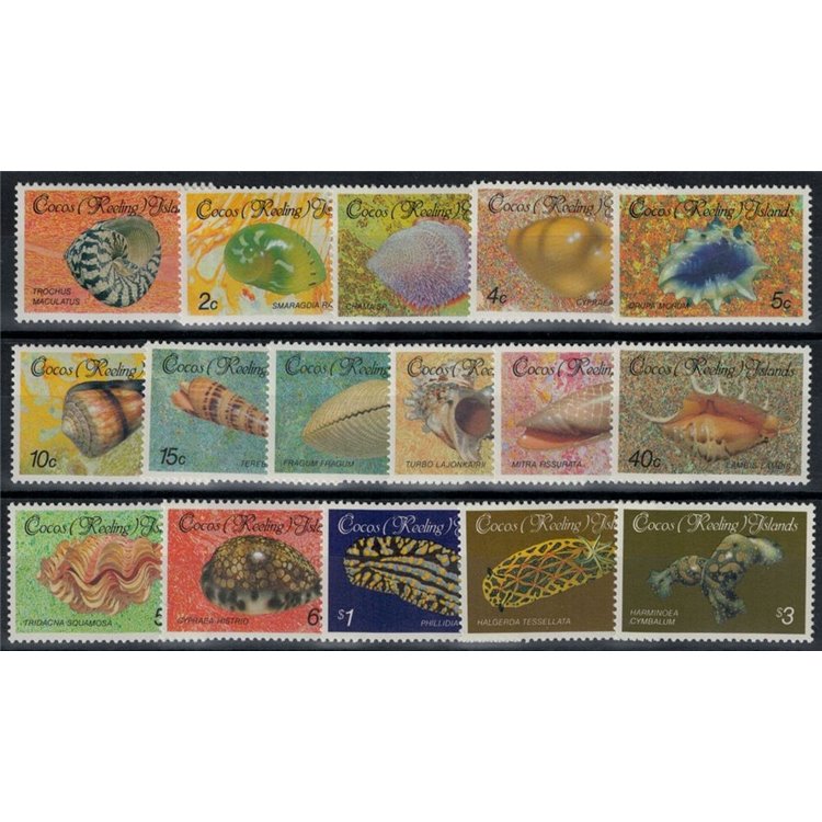 COCOS 1985-86 Ordinary series, shells 16v MNH**