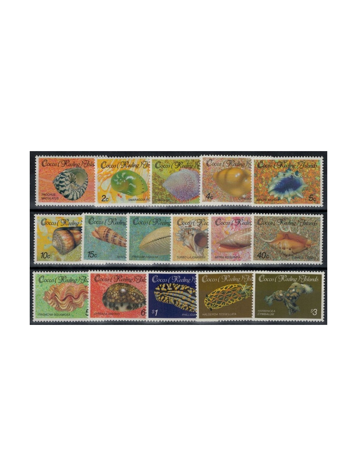 COCOS 1985-86 Ordinary series, shells 16v MNH**