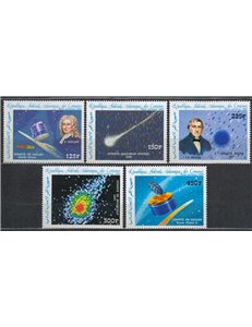 COMOROS 1986 Halley's Comet 5v MNH**