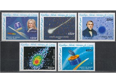 COMORE 1986 Cometa di Halley 5v MNH**