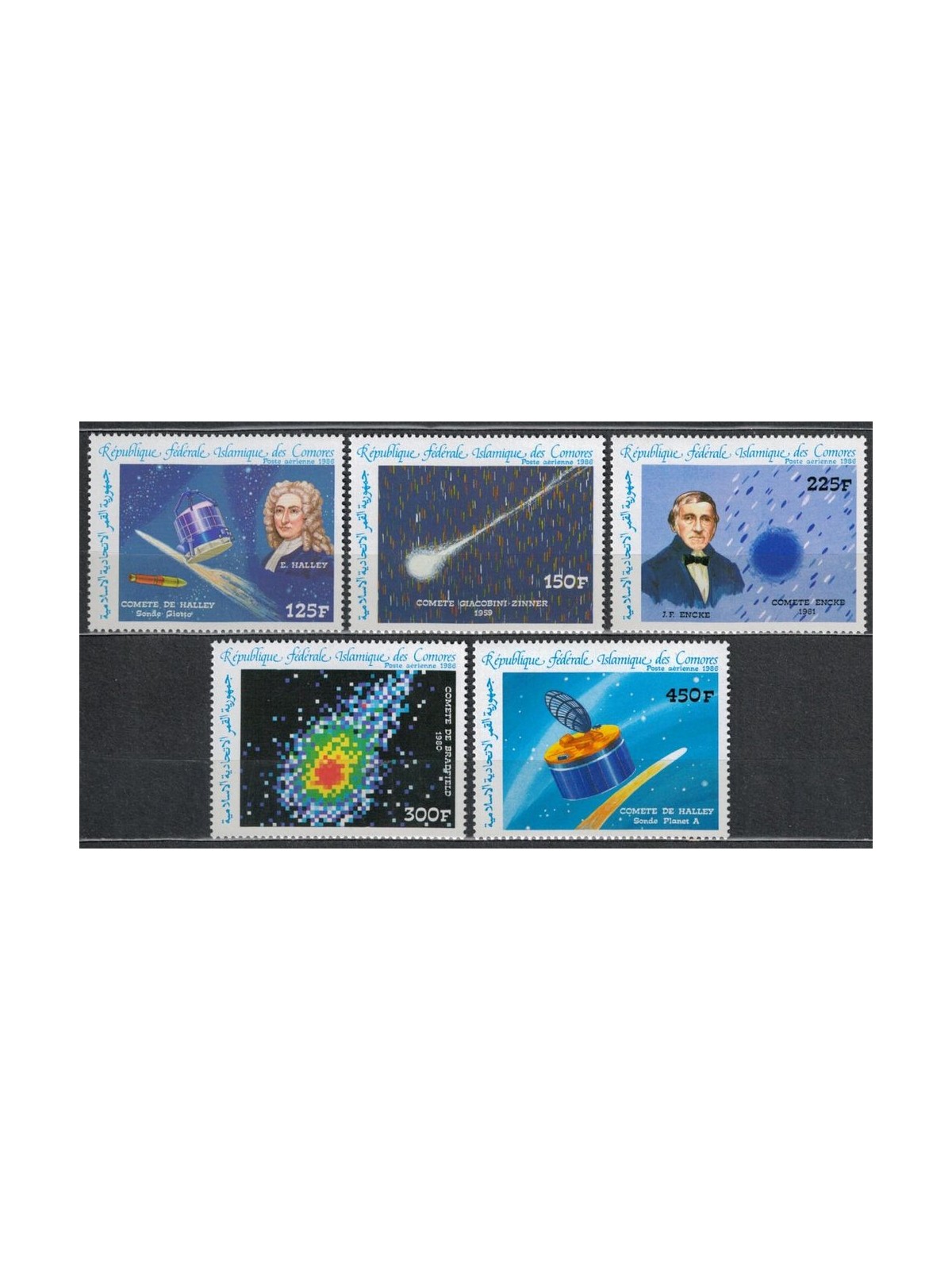 COMORE 1986 Cometa di Halley 5v MNH**