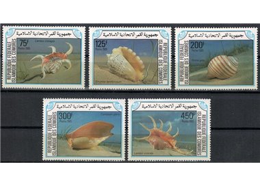 COMORE 1985 Conchiglie 5v MNH**