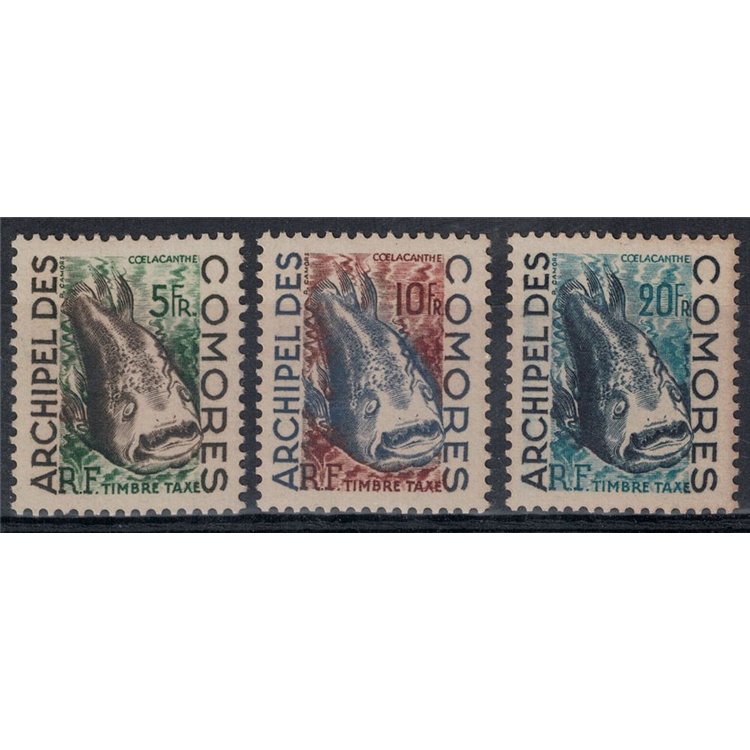COMORES 1954 Postage due 3v MNH**