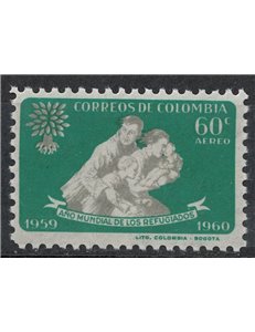 COLOMBIA 1960 Anno del rifugiato MNH**
