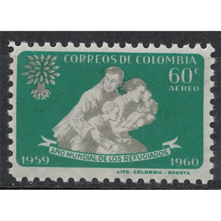 COLOMBIA 1960 Anno del rifugiato MNH**