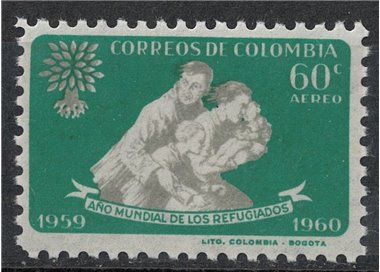 COLOMBIA 1960 Year of the Refugee MNH**