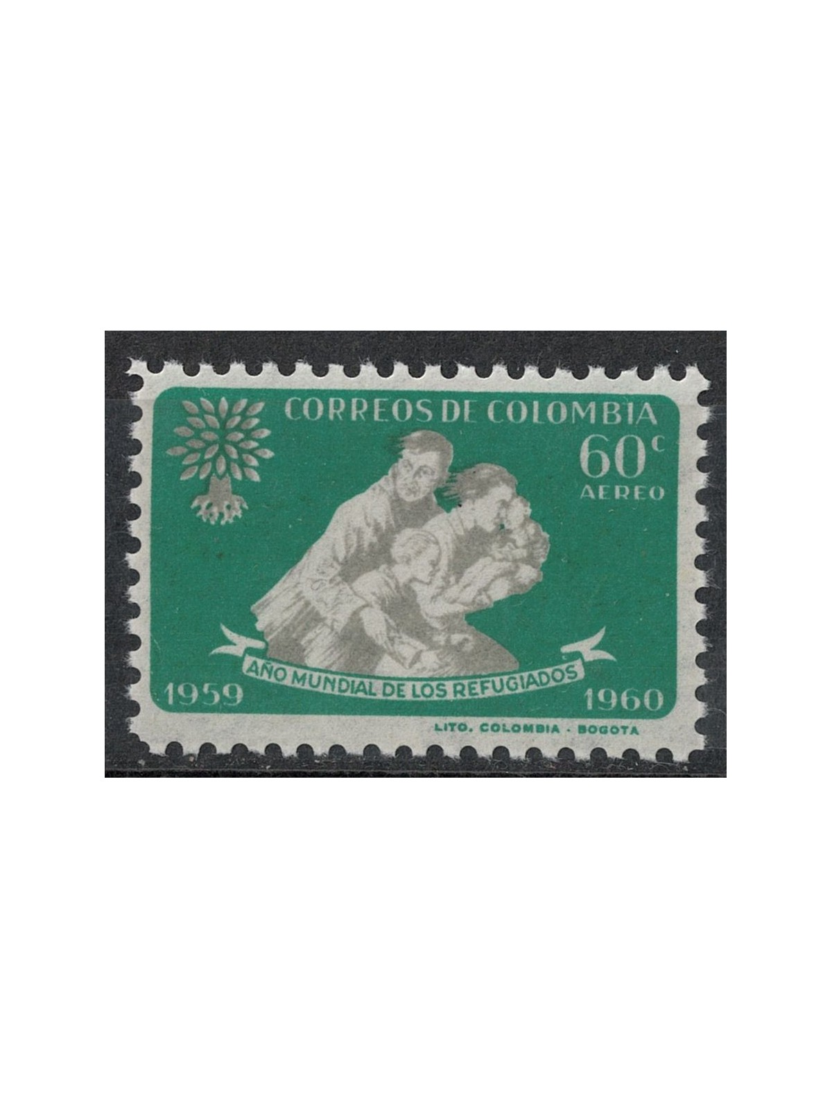 COLOMBIA 1960 Anno del rifugiato MNH**