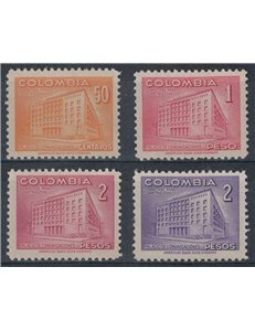 COLOMBIA 1952 Hotel delle Poste 4v MNH**