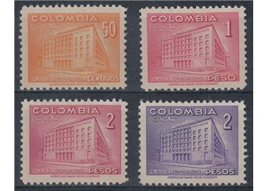 COLOMBIA 1952 Hotel delle Poste 4v MNH**