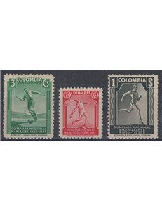 COLOMBIA 1937 Manizales Olympics 3v MNH**