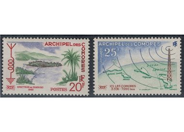 COMORE 1960 Radiodiffusione 2v MNH**