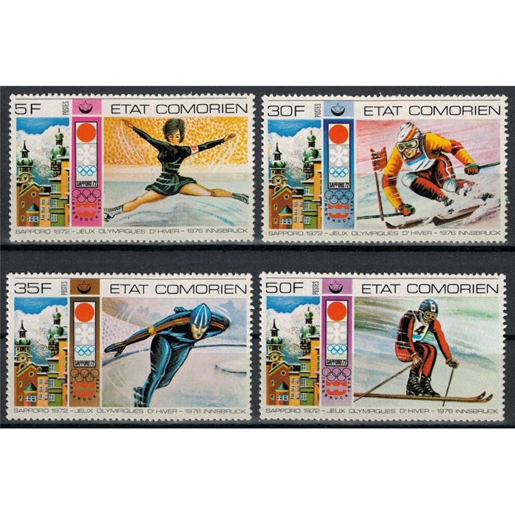 COMOROS 1976 Olympic Games 4v MNH**