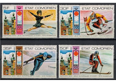 COMORE 1976 Giochi olimpici 4v MNH**