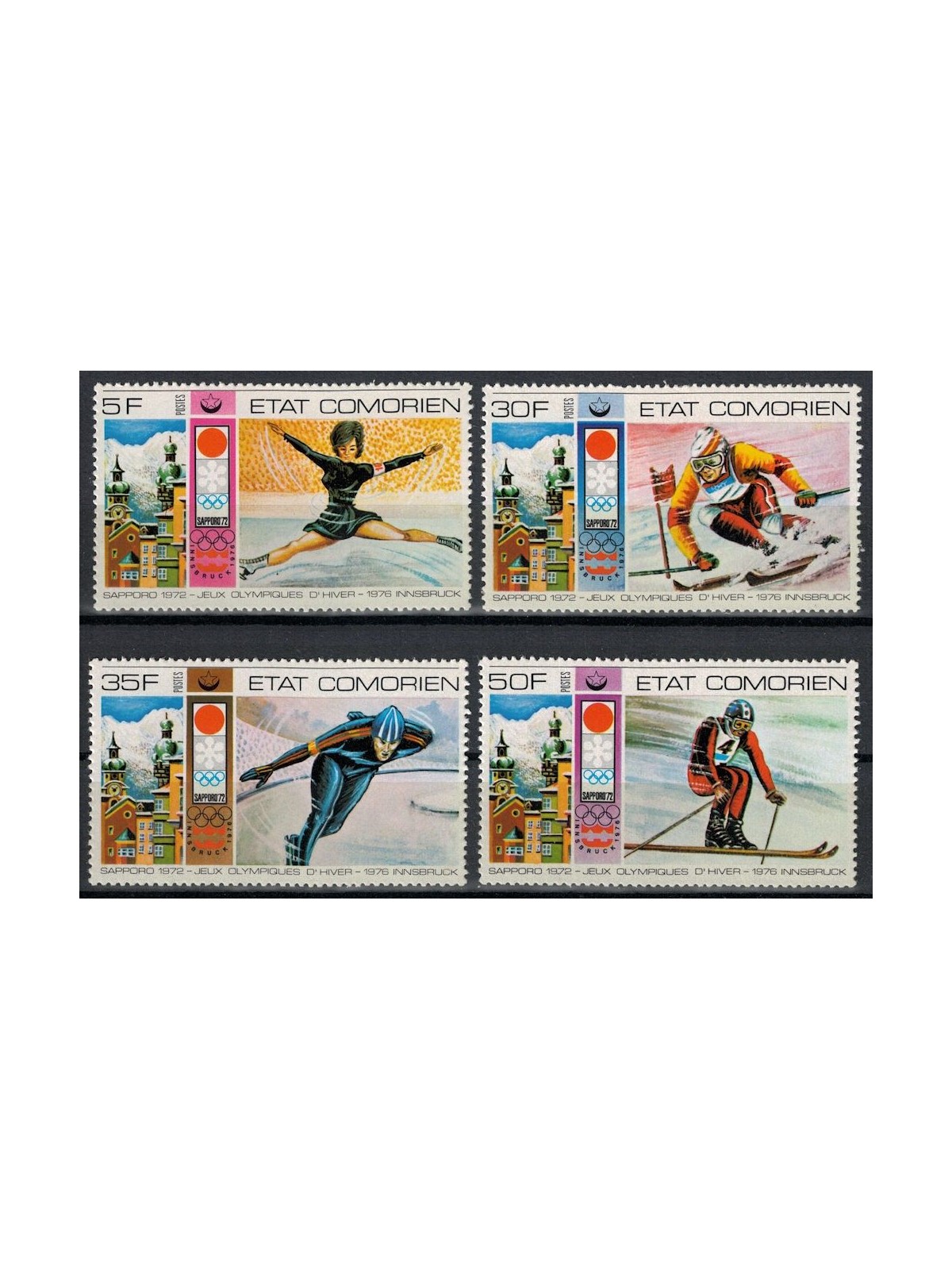 COMORE 1976 Giochi olimpici 4v MNH**
