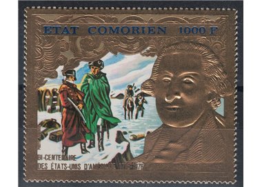 COMORE 1976 Bicentenario Indipendenza, posta aerea MNH**