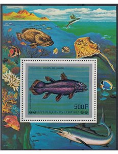 COMORE 1977 Pesci, posta aerea BF MNH**