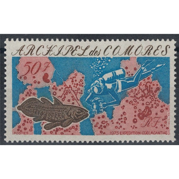 COMOROS 1975 Coelacanthe Expedition MNH**