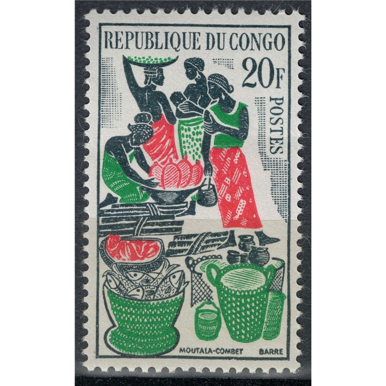 CONGO (BRAZZAVILLE) 1962 Brazzaville Market MNH**