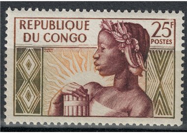 CONGO (BRAZZAVILLE) 1959 Anniversario della Repubblica MNH**