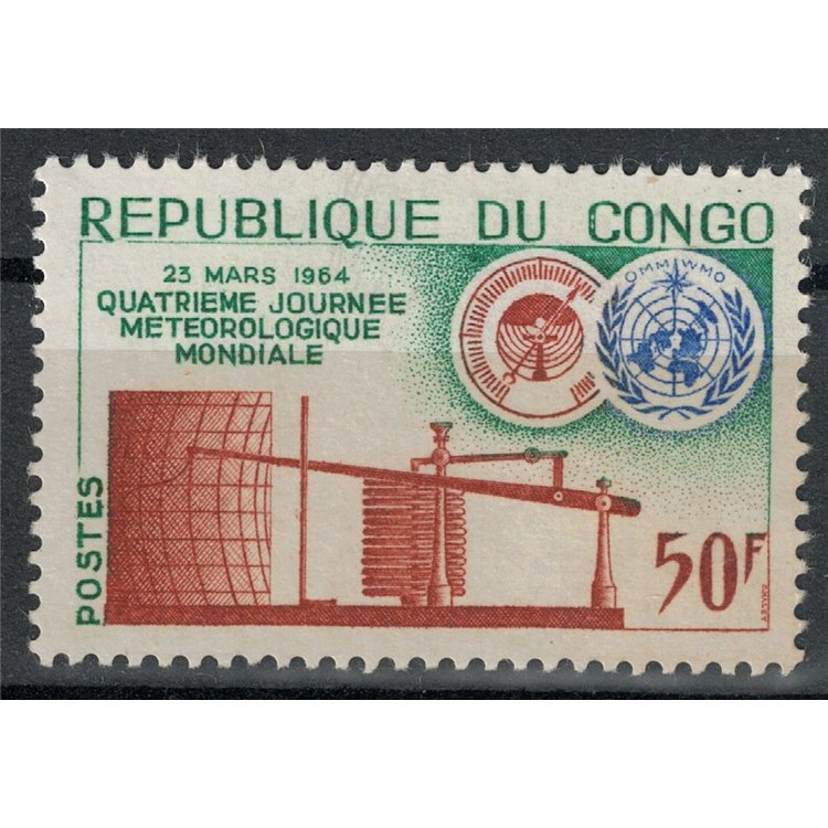 CONGO (BRAZZAVILLE) 1964 Meteorological Day MNH**