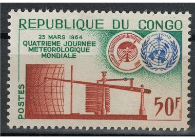 CONGO (BRAZZAVILLE) 1964 Giornata meteorologica MNH**