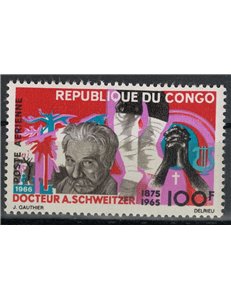 CONGO (BRAZZAVILLE) 1966 Albert Schweitzer, airmail MNH**