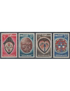 CONGO (BRAZZAVILLE) 1966 Masks 4v MNH**